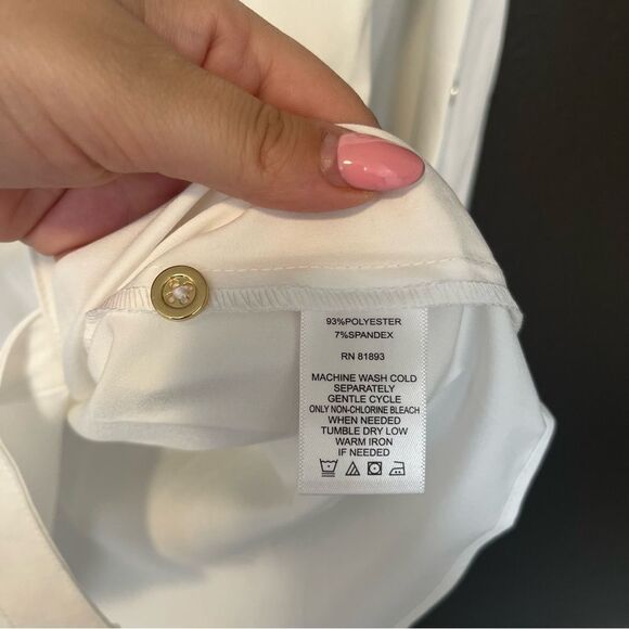 Denim & Co. Roll Tab Sleeve Button Front Soft Utility Tunic - Picture 12 of 13